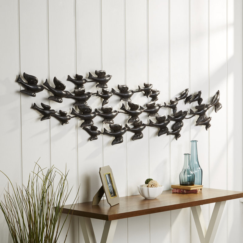 Breakwater Bay Swallow Flock Metal Wall Decor & Reviews | Wayfair